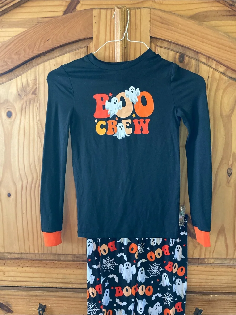 Kids Boo Crew Halloween 2 piece long sleeve pajamas size 12 - NWT